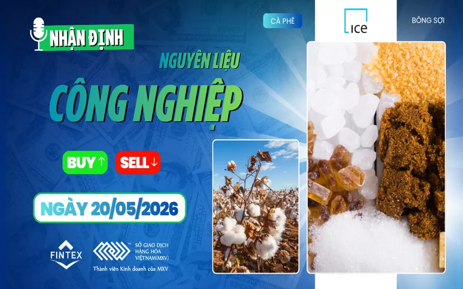 NHẬN ĐỊNH NGUYÊN LIỆU - CÔNG NGHIỆP NGÀY 20/05/2026
